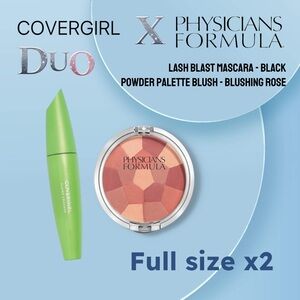 🆕📦*BNIB* COVERGIRL & PHYSICIANS F |FULL| Lash Blast Mascara & Palette Blush